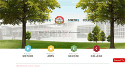 Desktop Screenshot of motherartsandsciencecollege.com